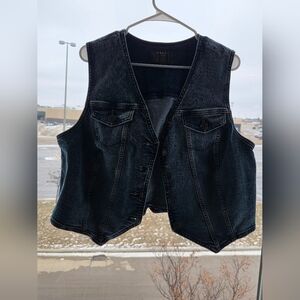 Torrid Dark Blue Denim Vest
